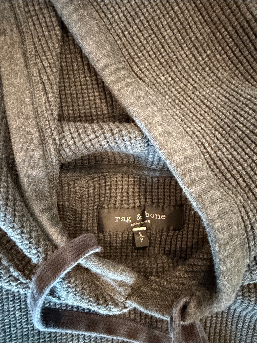 Rag & Bone Waffle Knit Hoodie